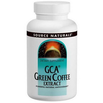 Source Naturals, GCA Green Coffee Extract, 500mg, 60 Tablets