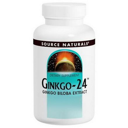 Source Naturals, Ginkgo-24, 60mg, 120 Tablets