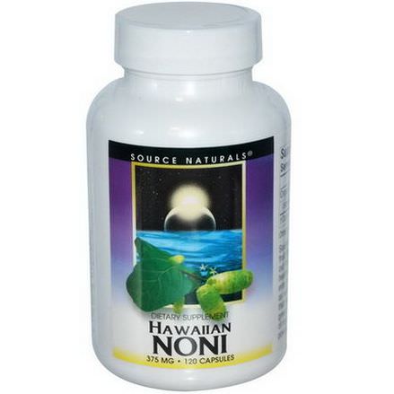 Source Naturals, Hawaiian Noni, 375mg, 120 Capsules