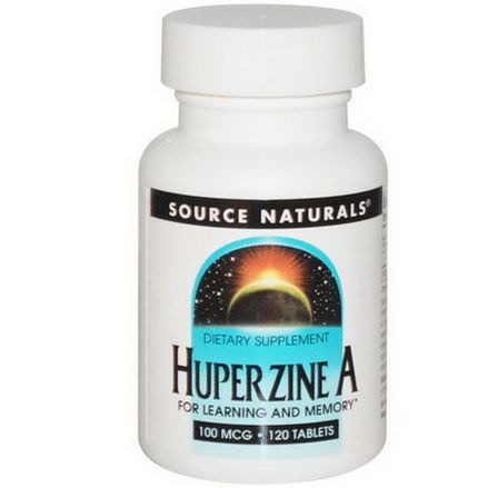 Source Naturals, Huperzine A, 100mcg, 120 Tablets