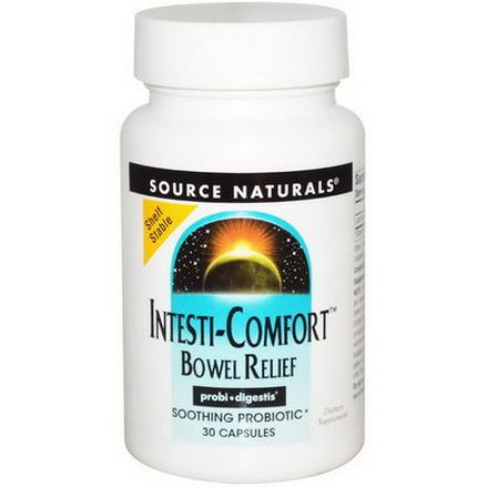 Source Naturals, Intesti-Comfort Bowel Relief, 30 Capsules