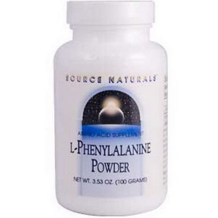 Source Naturals, L-Phenylalanine Powder 100g