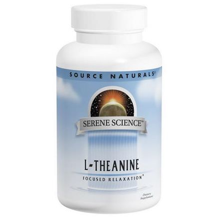Source Naturals, L-Theanine, 200mg, 60 Capsules