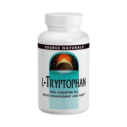 Source Naturals, L-Tryptophan with Coenzyme B-6, 500mg, 60 Tablets