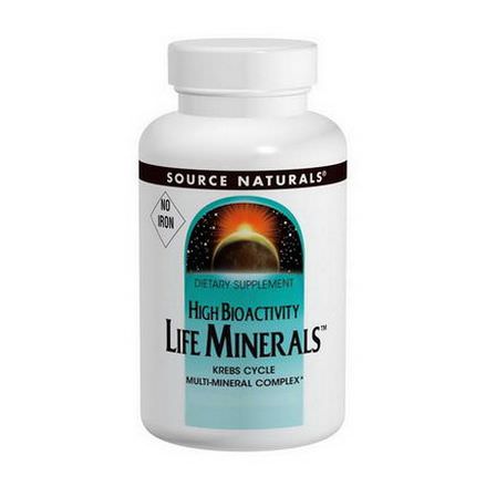 Source Naturals, Life Minerals, No Iron, 120 Tablets