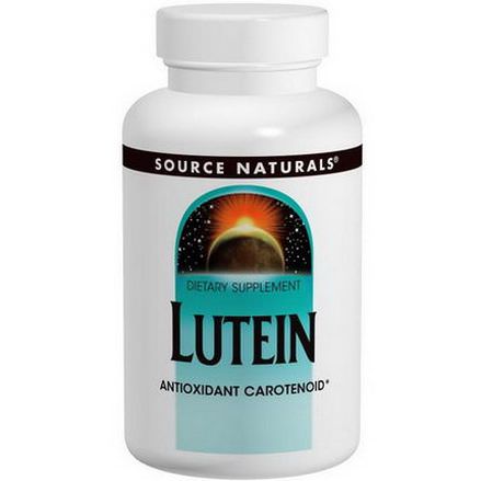 Source Naturals, Lutein, 20mg, 60 Capsules