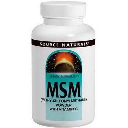 Source Naturals Methylsulfonylmethane Powder, with Vitamin C 227g