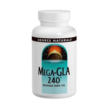 Source Naturals, Mega-GLA 240, 120 Softgels