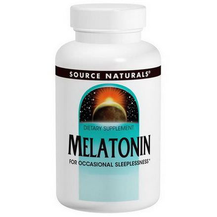 Source Naturals, Melatonin, Orange Flavored Sublingual, 1mg, 300 Tablets