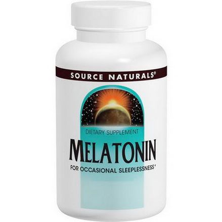 Source Naturals, Melatonin, Peppermint Flavored Sublingual, 2.5mg, 60 Tablets