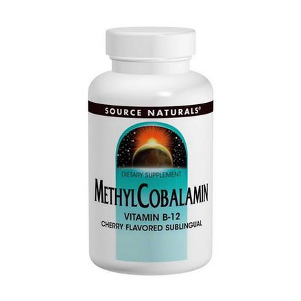 Source Naturals, MethylCobalamin, Cherry Flavored, 5mg, 60 Tablets