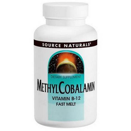 Source Naturals, Methylcobalamin Fast Melt, 5mg, 60 Tablets