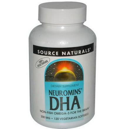 Source Naturals, Neuromins DHA, 200mg, 120 Veggie Softgels