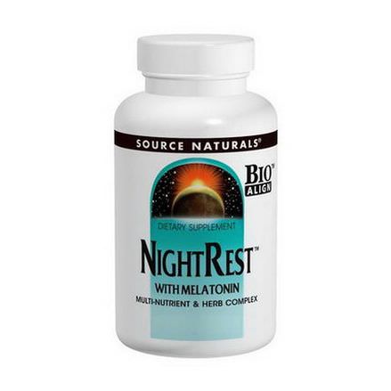 Source Naturals, NightRest, with Melatonin, 100 Tablets