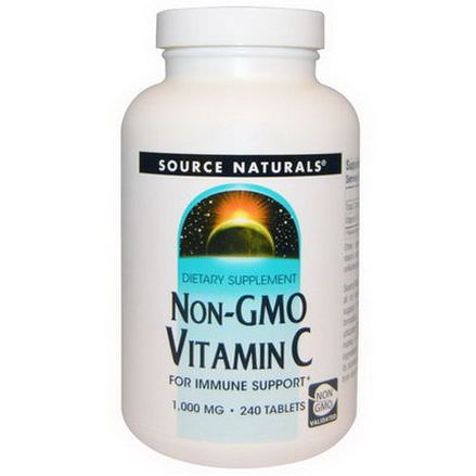 Source Naturals, Non-GMO Vitamin C, 1,000mg, 240 Tablets