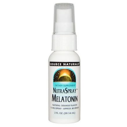 Source Naturals, NutraSpray Melatonin, Natural Orange Flavor 59.14ml