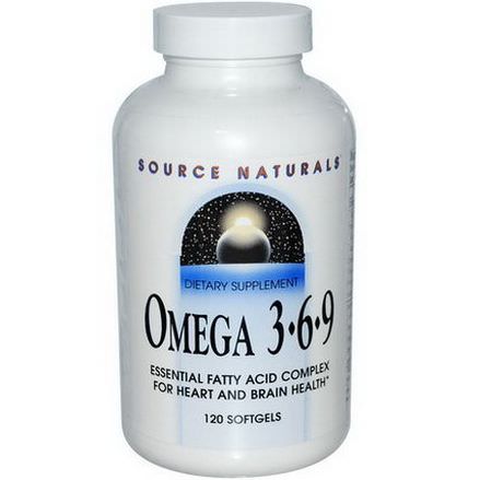 Source Naturals, Omega 3 6 9, 120 Softgels