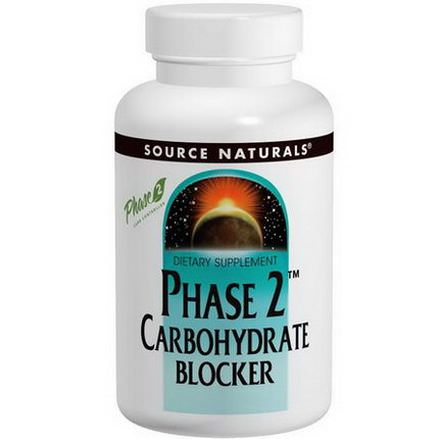 Source Naturals, Phase 2 Carbohydrate Blocker, 500mg, 60 Tablets