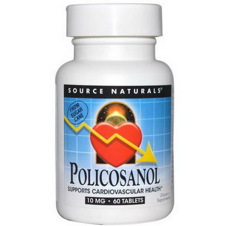 Source Naturals, Policosanol, 10mg, 60 Tablets
