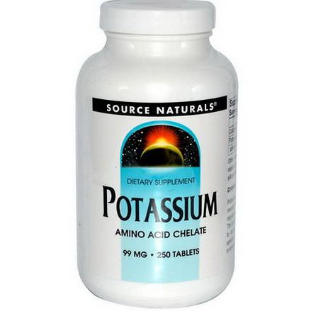 Source Naturals, Potassium, 99mg, 250 Tablets