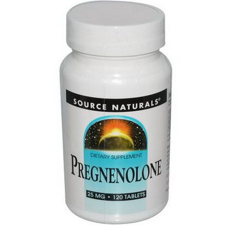 Source Naturals, Pregnenolone, 25mg, 120 Tablets