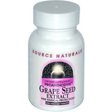 Source Naturals, Proanthodyn, Grape Seed Extract, 200mg, 60 Tablets