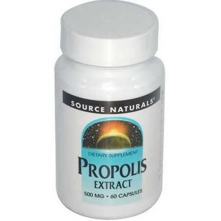 Source Naturals, Propolis Extract, 500mg, 60 Capsules