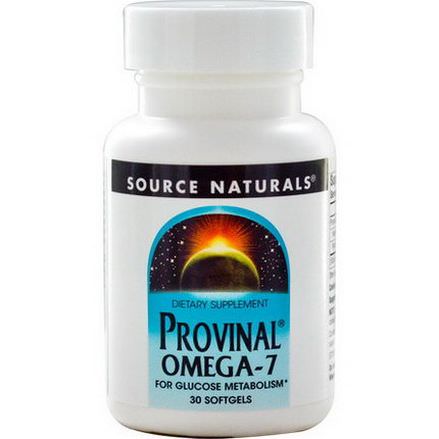 Source Naturals, Provinal Omega-7, 30 Softgels