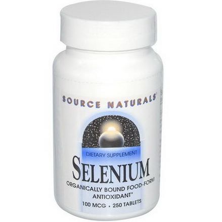 Source Naturals, Selenium, 100mcg, 250 Tablets