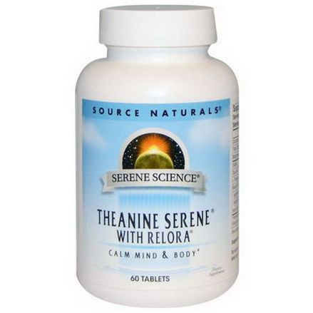 Source Naturals, Serene Science, Theanine Serene With Relora, 60 Tablets