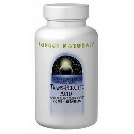 Source Naturals, Trans-Ferulic Acid, 250mg, 60 Tablets