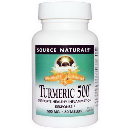 Source Naturals, Turmeric 500, 60 Tablets