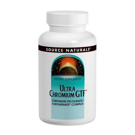 Source Naturals, Ultra Chromium GTF, 200mcg, 120 Tablets