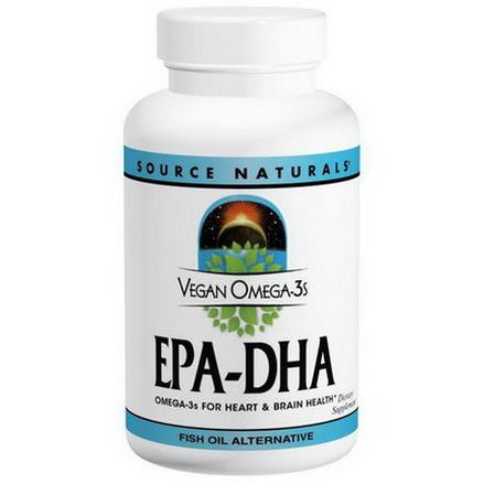 Source Naturals, Vegan Omega-3s EPA-DHA, 300mg, 30 Vegan Softgels