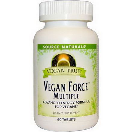 Source Naturals, Vegan True, Vegan Force Multiple, 60 Tablets