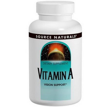Source Naturals, Vitamin A, 10,000 IU, 100 Tablets