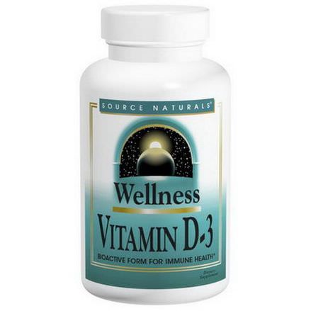 Source Naturals, Vitamin D-3, 1,000 IU, 200 Tablets
