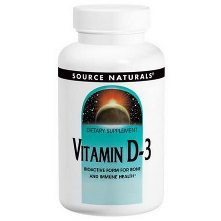 Source Naturals, Vitamin D-3, 2,000 IU, 200 Softgels