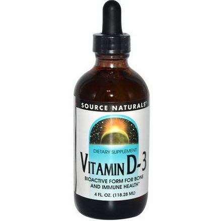 Source Naturals, Vitamin D-3 118.28ml