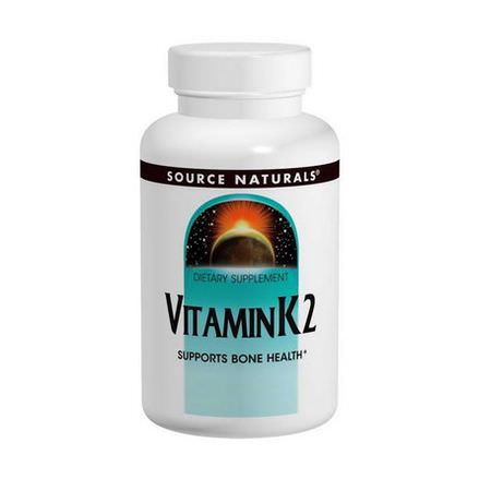 Source Naturals, Vitamin K2, 100mcg, 60 Tablets