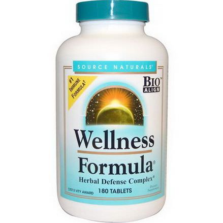 Source Naturals, Wellness Formula, 180 Tablets