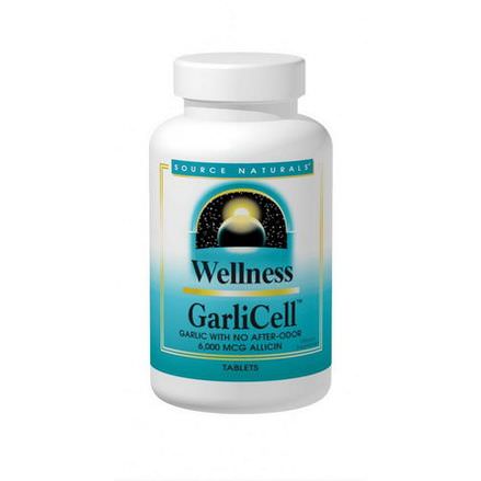 Source Naturals, Wellness, GarliCell, 90 Tablets