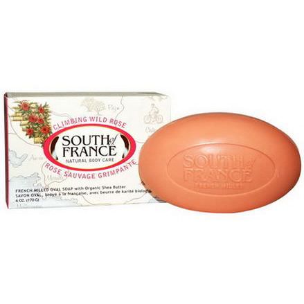 South of France, Climbing Wild Rose, French Milled Oval Soap with Organic Shea Butter 170g