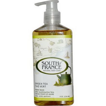 South of France, Green Tea, Hand Wash with Soothing Aloe Vera 236ml