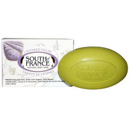 South of France, Lavender Fields, French Milled Oval Soap with Organic Shea Butter 170g