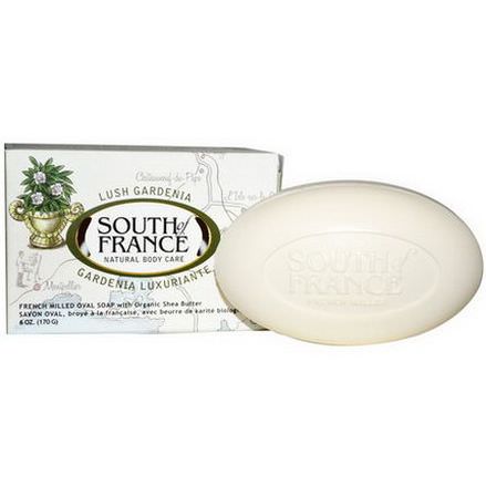 South of France, Lush Gardenia, French Milled Oval Soap with Organic Shea Butter 170g