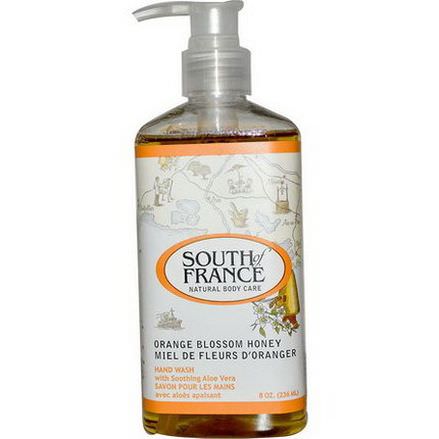 South of France, Orange Blossom Honey, Hand Wash with Soothing Aloe Vera 236ml