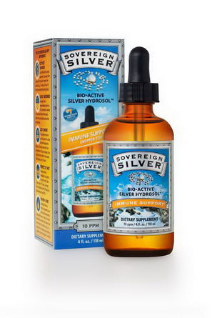 Sovereign Silver, Colloidal Bio-Active Silver Hydrosol Dropper-Top, 10 PPM 118ml