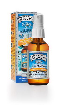Sovereign Silver, Colloidal Bio-Active Silver Hydrosol, Fine-Mist Throat Spray, 10 PPM 59ml