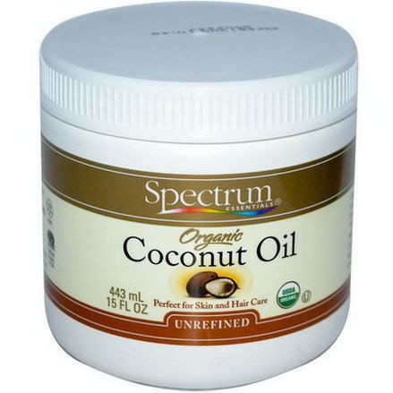 Spectrum Essentials, Organic Coconut Oil, Unrefined 443ml